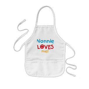 Nonnie Loves Me Tシャツとギフト 子供用エプロン