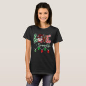 Nonnie Snowman Love Nonnie Life Christmas Red Plai Tシャツ (正面フル)