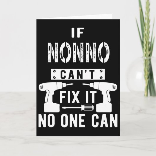 Nonnoが直せないものは誰にも直せない イタリア イタリアン グラ カード (正面)