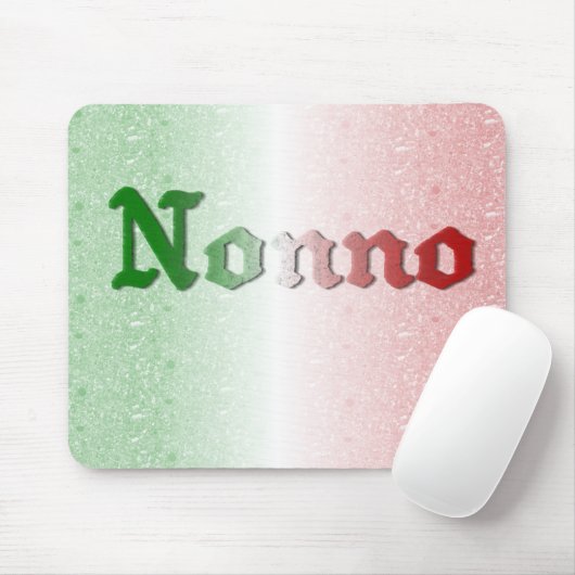 Nonnoのイタリアンな祖父の旗のマウスパッド マウスパッド (マウス)