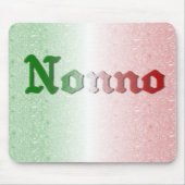 Nonnoのイタリアンな祖父の旗のマウスパッド マウスパッド (正面)