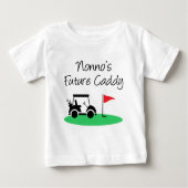 Nonnoの未来の容器のイタリア人の孫 ベビーTシャツ (正面)