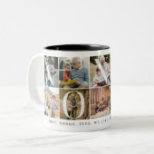 Nonno 最高の Ever、10枚のフォトグリッドギフトfor Grandpa ツートーンマグカップ (正面左)