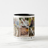 Nonno 最高の Ever、10枚のフォトグリッドギフトfor Grandpa ツートーンマグカップ (中央)