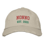 Nonno - 設立2026年 刺繍ベースボールキャップ 刺繍入りキャップ (正面)