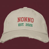 Nonno - 設立2026年 刺繍ベースボールキャップ 刺繍入りキャップ