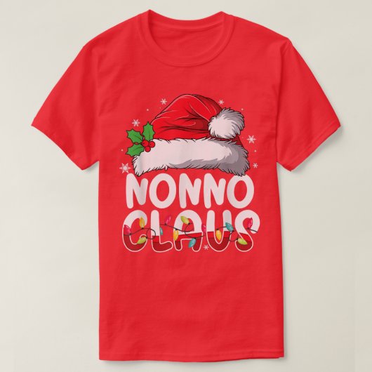 Nonno Claus Matching Family Pajamas Funny Christma Tシャツ (デザイン正面)