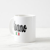 Nonno Italian Flag Mug - Grandfather Grandpa コーヒーマグカップ (正面左)