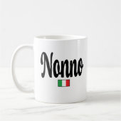 Nonno Italian Flag Mug - Grandfather Grandpa コーヒーマグカップ (左)
