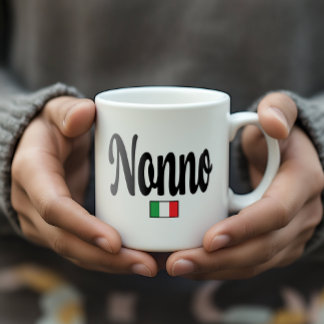 Nonno Italian Flag Mug - Grandfather Grandpa コーヒーマグカップ