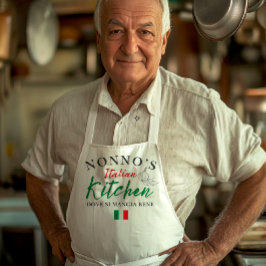 Nonno’s Italian Kitchen Apron - Dove Si Mangia Ben エプロン