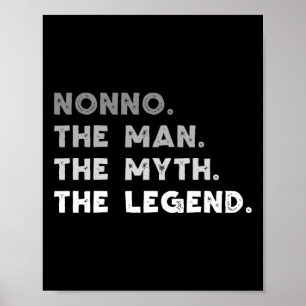 Nonno The Man The Myth The Legend クール Nonno ポスター