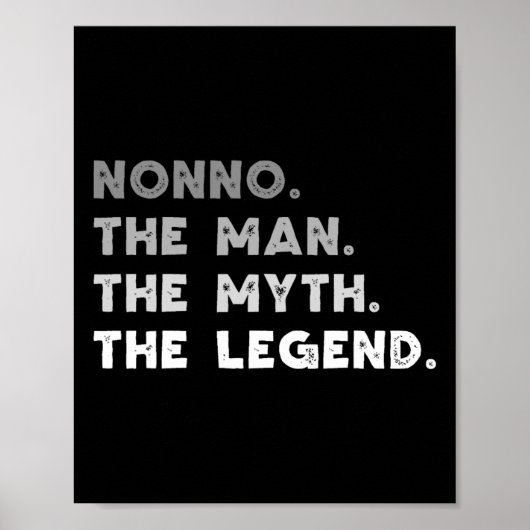 Nonno The Man The Myth The Legend クール Nonno ポスター (正面)