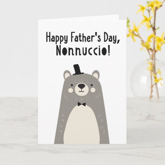 Nonnucioの父のデイカード カード (黄色い花)