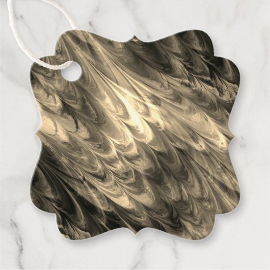 nonpareil kelpie antique gold : tissue paper フェイバータグ (正面)