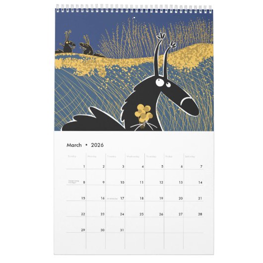 Nonsense Possums Calendar 2026 カレンダー (3月 2026)