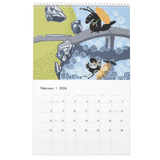 Nonsense Possums Calendar 2026 カレンダー (2月 2026)