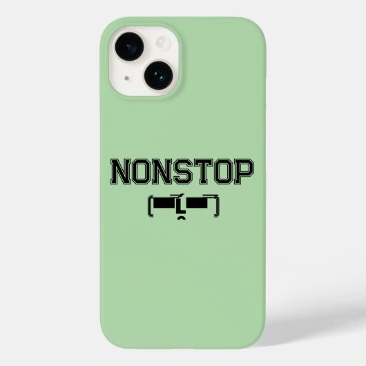 NONSTOP Gym Motivation Hoodie T-Shirt Case-Mate iPhoneケース (裏面)