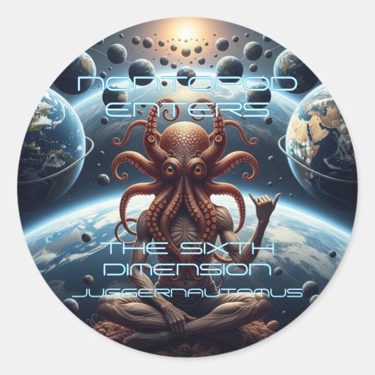 Nontopod Enters the Sixth Dimension Sticker ラウンドシール (正面)