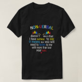 NONVERBAL AUTISM Tシャツ (デザイン正面)