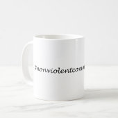 #nonviolentcommunication非暴力的通信 コーヒーマグカップ (正面左)