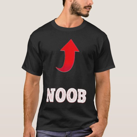 NOOBゲーマーゲーマーミーム Tシャツ (正面)