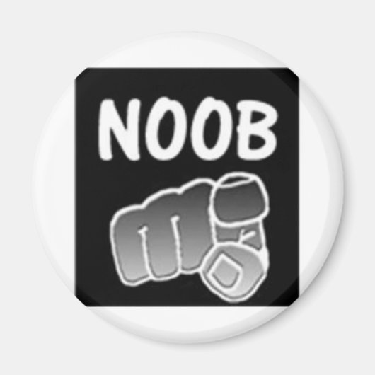 noobsの複数形 マグネット (正面)