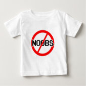 NOOBS無し-オタクかhacker/pc/code猿 ベビーTシャツ (正面)