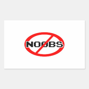 NOOBS無し-オタクかhacker/pc/code猿 長方形シール
