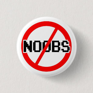 NOOBS無し-雑談またはircまたはオタクまたはコード猿かハッカーまたはゲーマー 缶バッジ