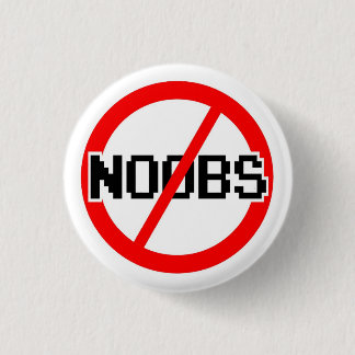 NOOBS無し-雑談またはircまたはオタクまたはコード猿かハッカーまたはゲーマー 缶バッジ