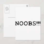 NOOBS !!!アイコン ポストカード (正面/裏面)