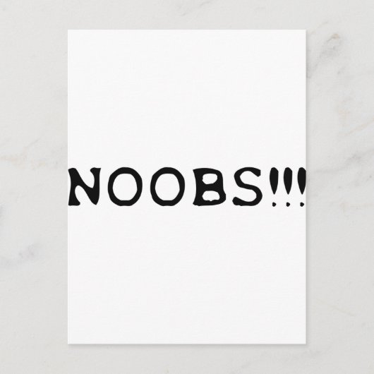 NOOBS !!!アイコン ポストカード (正面)