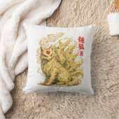 Noodle Kitsune – Japanese Fox Spirit Made of Ramen クッション (ブランケット)