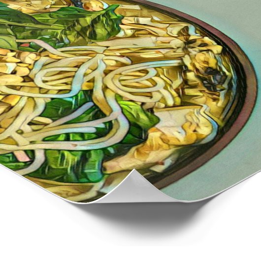 Noodle lover gift ポスター (角)