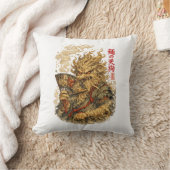 Noodle Tengu – Japanese Myth Monster Made of Ramen クッション (ブランケット)