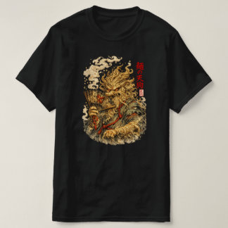 Noodle Tengu – Japanese Myth Monster Made of Ramen Tシャツ