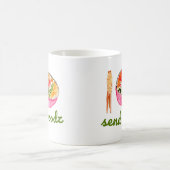 Noodzを送って下さい コーヒーマグカップ (中央)