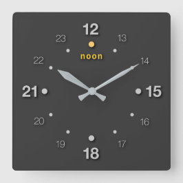 noon スクエア壁時計
