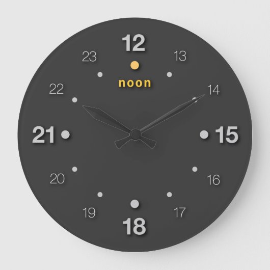 noon ラージ壁時計 (正面)