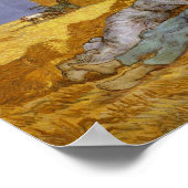 Noon Rest from Work (Millet) Van Gogh Fine Art ポスター (角)