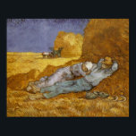 Noon Rest from Work (Millet) Van Gogh Fine Art ポスター<br><div class="desc">Rest from Work (after Millet), Vincent van Gogh. Oil on canvas, 73 x 91 cm. Paris, Musée d'Orsay. F 686, JH 1881 Vincent Willem van Gogh (30 March 1853 – 29 July 1890) was a Dutch Post-Impressionist artist. Some of his paintings are now among the world's best known, most popular...</div>