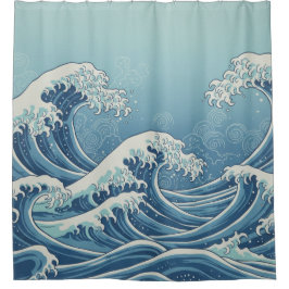 Noon Waves Shower Curtain シャワーカーテン