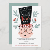 Noon Year's Eve Countdown To Noon Party 招待状 (正面/裏面)