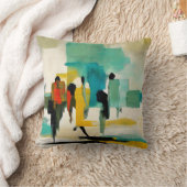 Noontide Vibrance – Abstract Figures クッション (ブランケット)