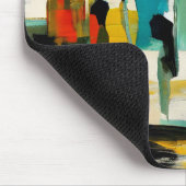 Noontide Vibrance – Abstract Figures マウスパッド (コーナー)