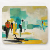 Noontide Vibrance – Abstract Figures マウスパッド (正面)