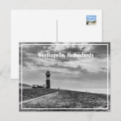 Noorderhooft Light house, Westkapelle,オランダ シーズンポストカード (正面/裏面)