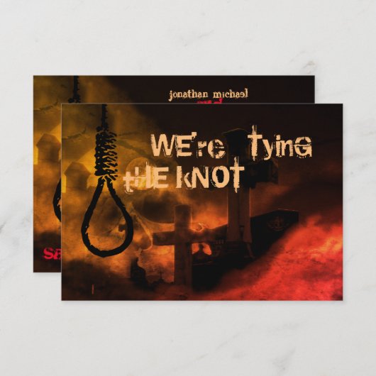 NooseとGravity結び目結婚だ セーブザデート (正面/裏面)