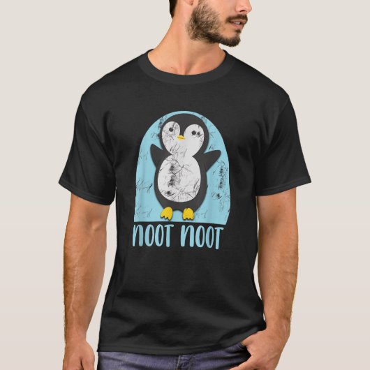 Noot Noot Funny Penguin Bird Sound Christmas Winte Tシャツ (正面)